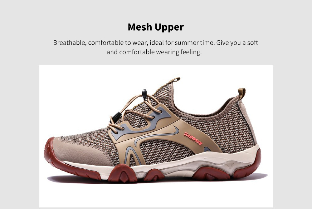 Men's Casual Shoes Men's Shoes Summer Breathable Mesh Shoes Wild Network Eye Outdoor Light Hiking Shoes Sports Mesh Shoes - 1858 black 42